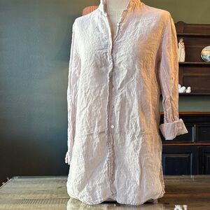 Tahari linen long sleeve, perfect boho / cottage core button down 🤩